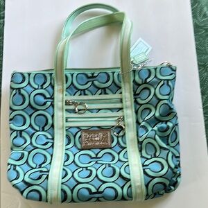 Coach Poppy 3D Op Art Glam Tote Purse Handbag Style 14983